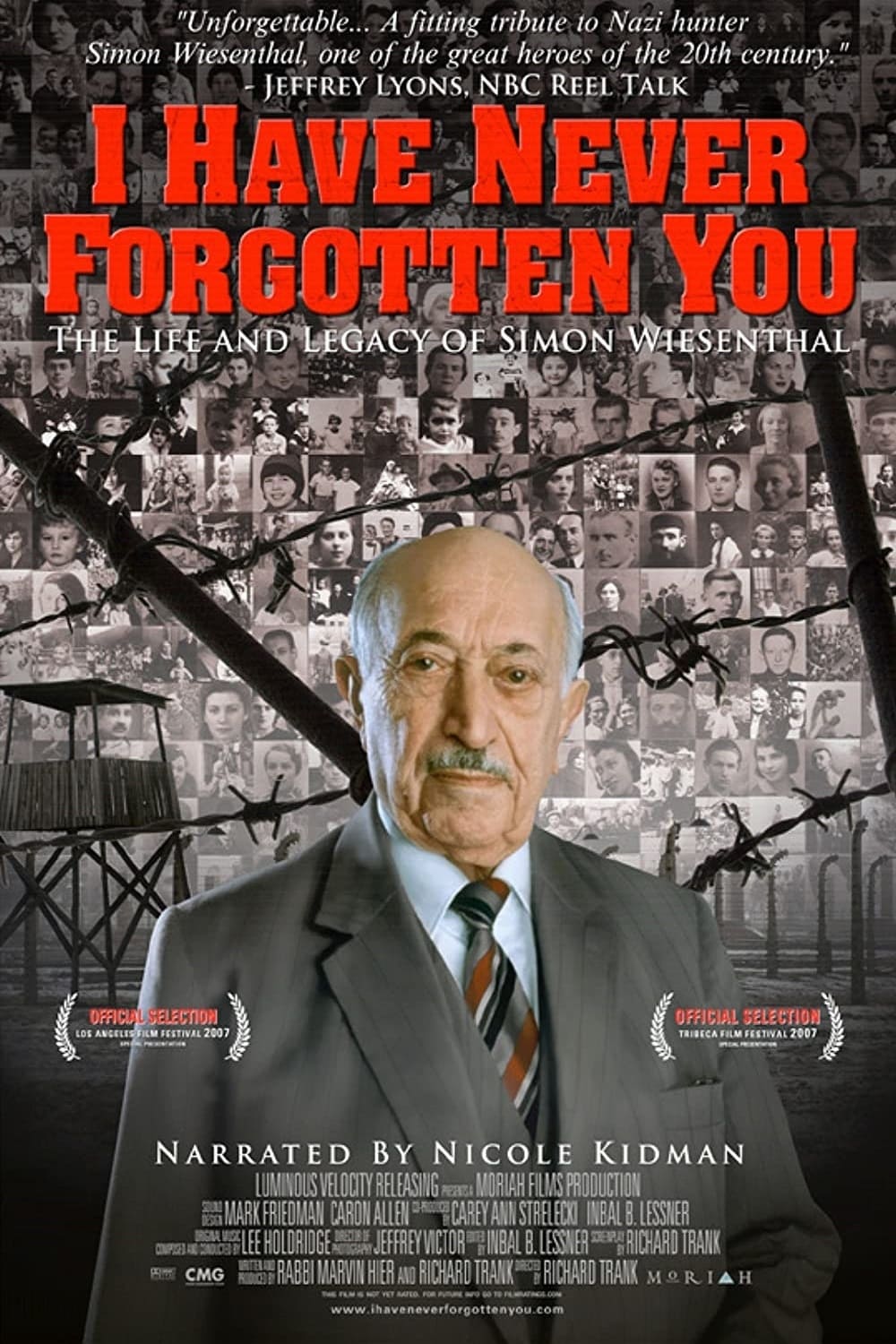 Постер Je ne vous ai jamais oublié : la vie et l'héritage de Simon Wiesenthal